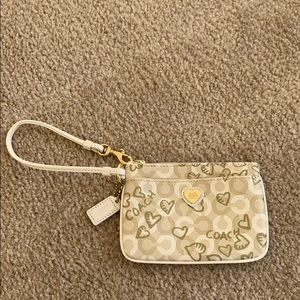 Coach Heart Wristlet
